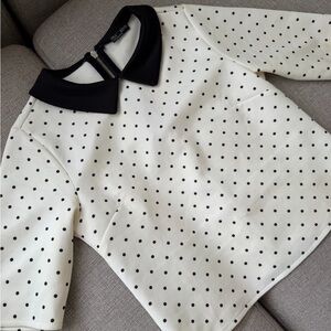 Zara blouse, Polka dot girls M